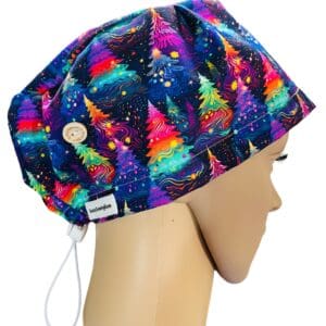 Aurora Christmas Scrub Cap