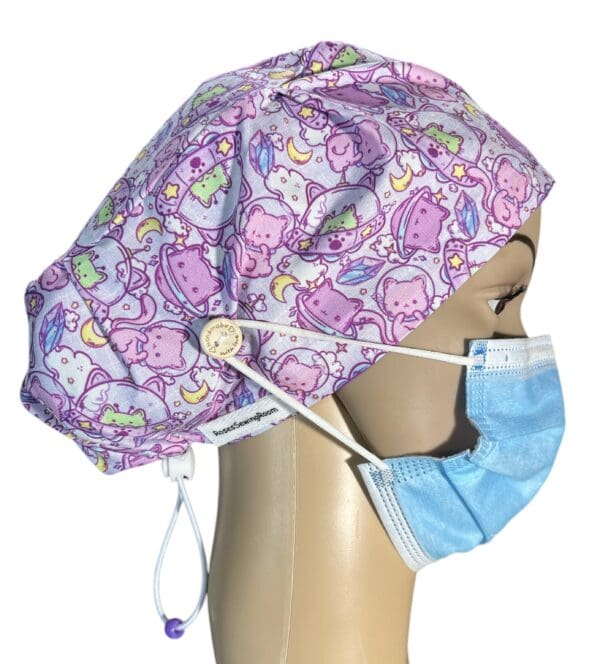 Space Kitty Scrub cap - Image 5