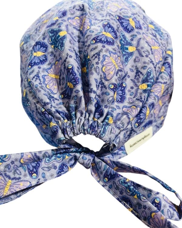 Butterfly Dreams FABRIC TIE Scrub Cap - Image 3