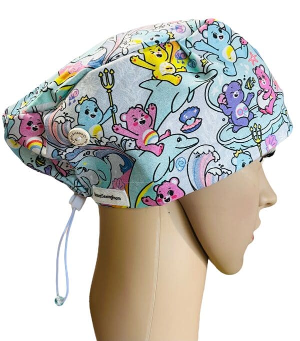 Rainbow Bears under the Sea Scrub cap