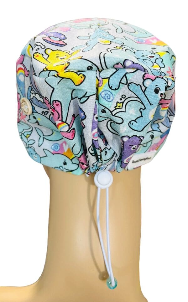 Rainbow Bears under the Sea Scrub cap - Image 4