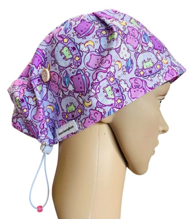 Space Kitty Scrub cap