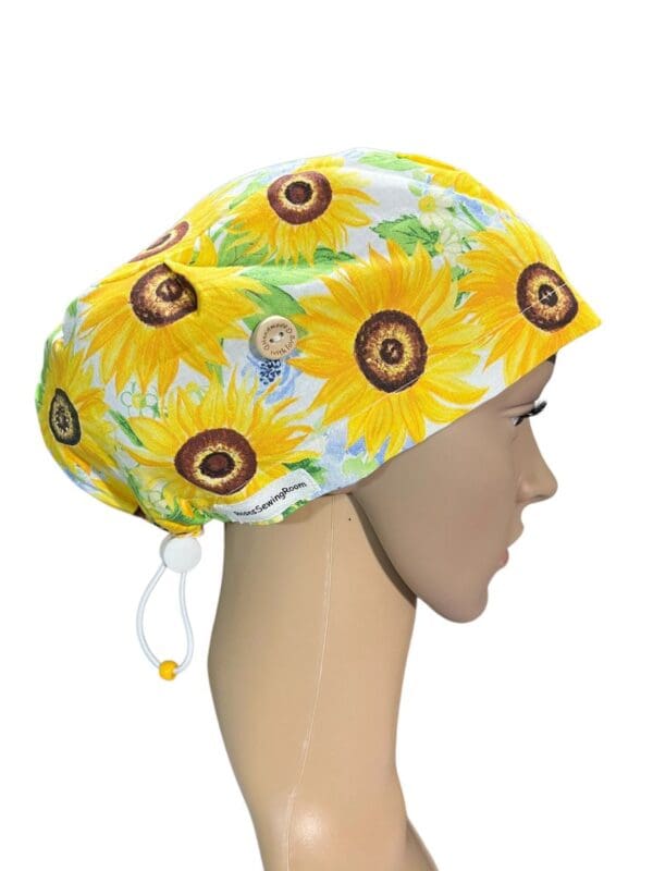 Bright Sunflowers Scrub Cap