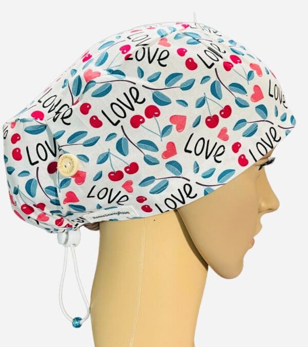 Cherry Love Scrub Cap