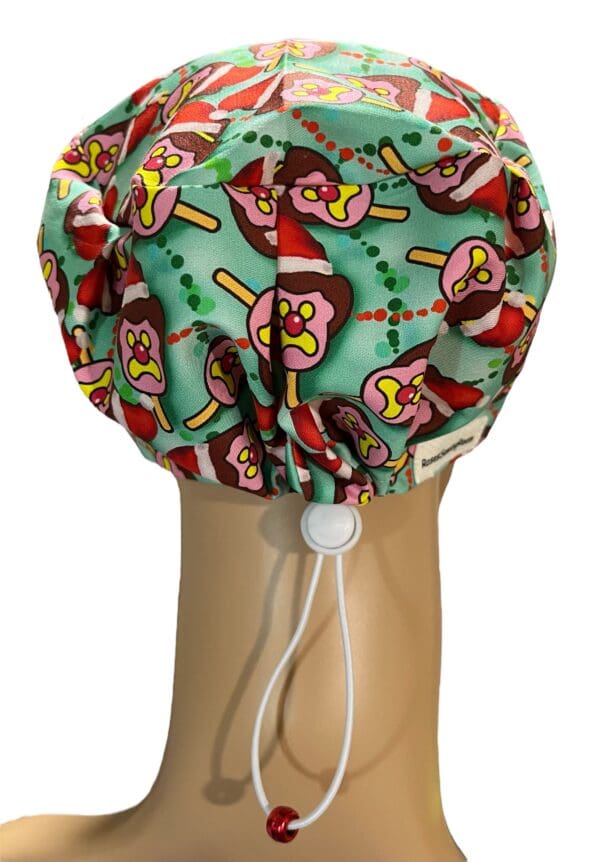 Christmas Pops Scrub Cap TOGGLE TIE - Image 3