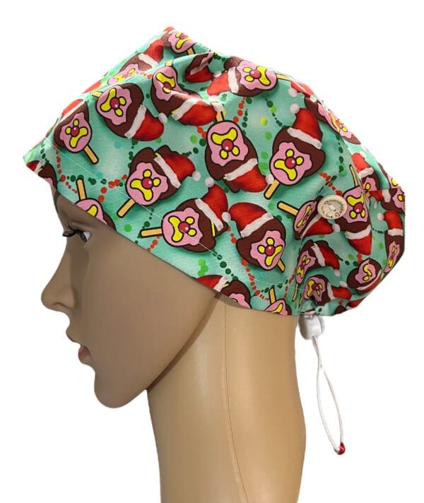 Christmas Pops Scrub Cap TOGGLE TIE - Image 5