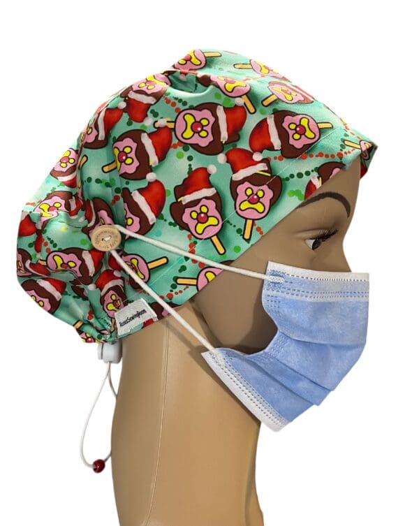 Christmas Pops Scrub Cap TOGGLE TIE - Image 6