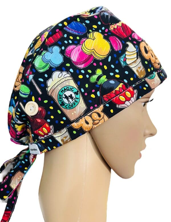 Magical Treats Scrub Cap FABRIC TIE - Image 3