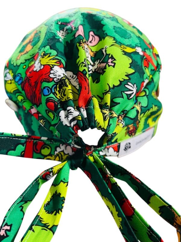 Christmas Crinch Scrub Cap FABRIC TIE - Image 6