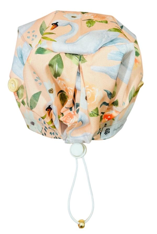 Swan Peach Serenade Scrub Cap - Image 5