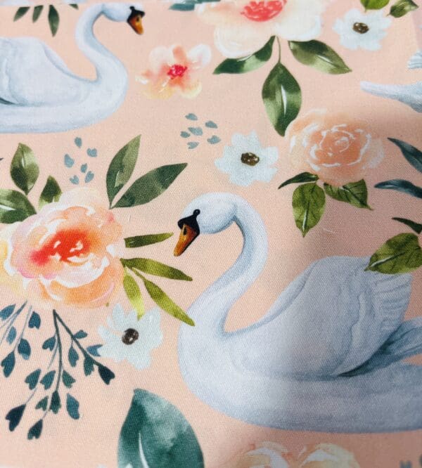 Swan Peach Serenade Scrub Cap - Image 7