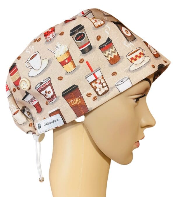 Coffee Latte Espresso Scrub Cap