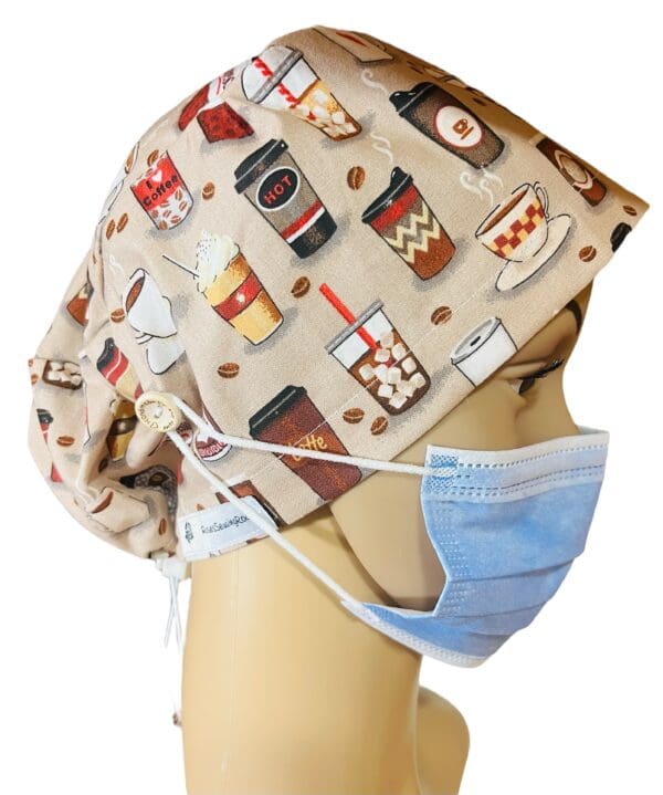 Coffee Latte Espresso Scrub Cap - Image 7