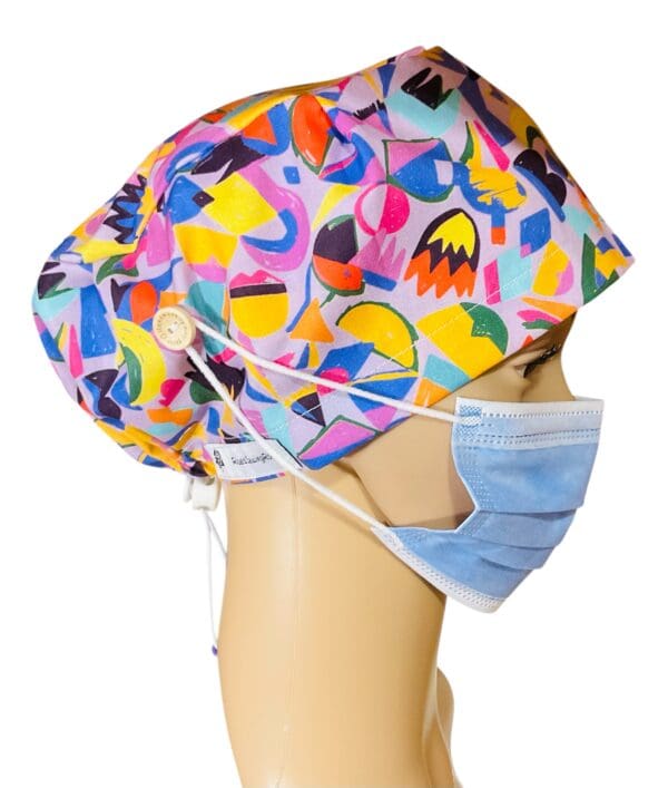 Trapeze Lilac Scrub Cap - Image 6