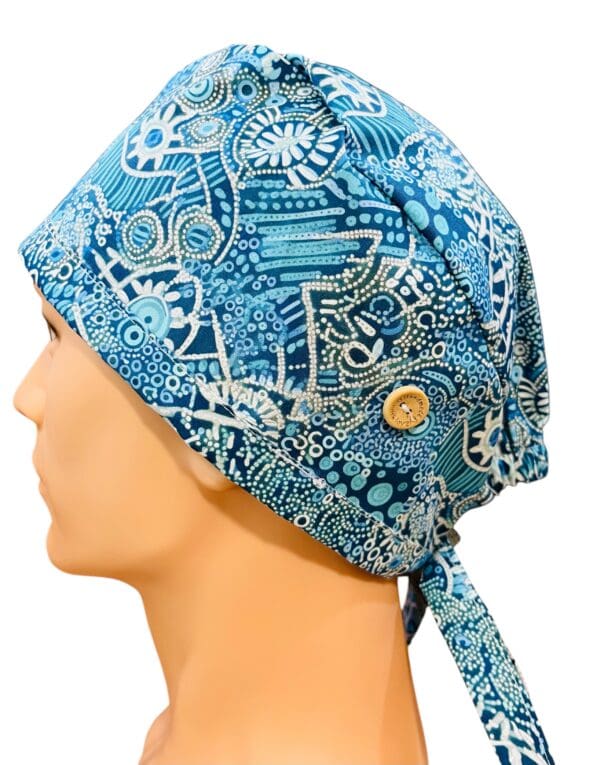 DreamTime Blues Scrub Cap - Image 4