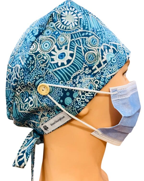 DreamTime Blues Scrub Cap - Image 7