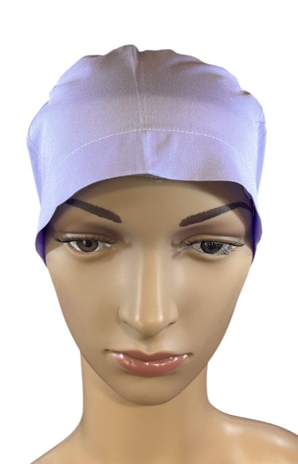 Plain Lavender Scrub Cap - Image 2