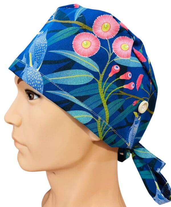 Blue Bird Scrub Cap FABRIC TIE - Image 5