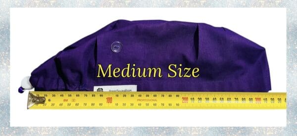 Plain Plum Purple Scrub Cap - Image 7