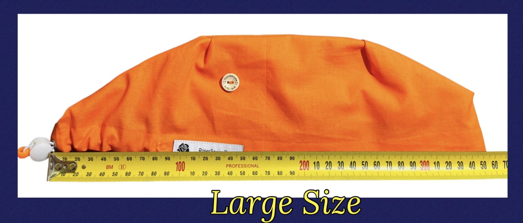 Plain Orange Scrub Cap - Image 8