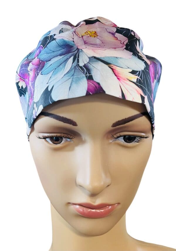 Midnight Blooms Scrub Cap - Image 2