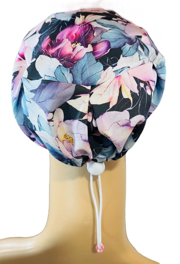 Midnight Blooms Scrub Cap - Image 3