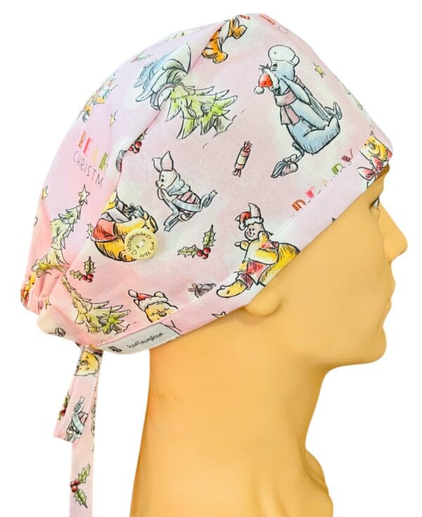Beary Christmas Scrub Cap FABRIC TIE