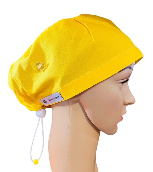 Plain Sunburst Yellow Scrub Cap