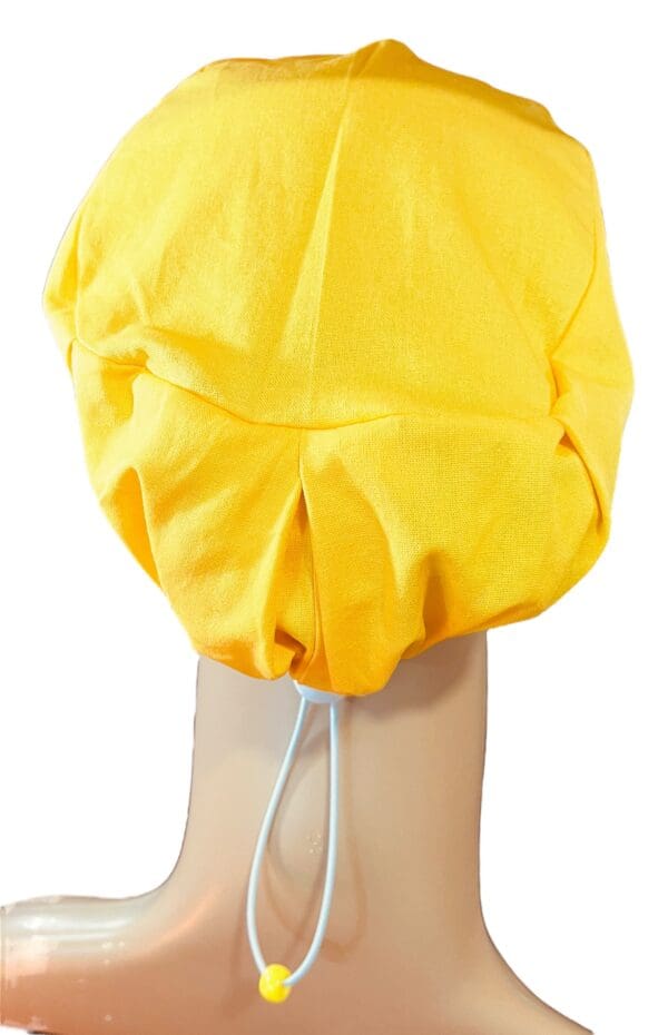 Plain Sunburst Yellow Scrub Cap - Image 4