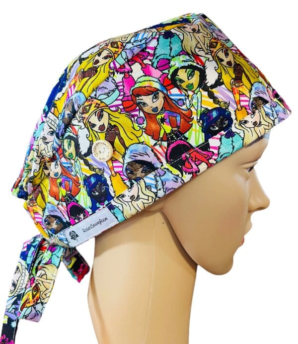 Glamorous Brats Dolls Scrub Cap FABRIC TIE