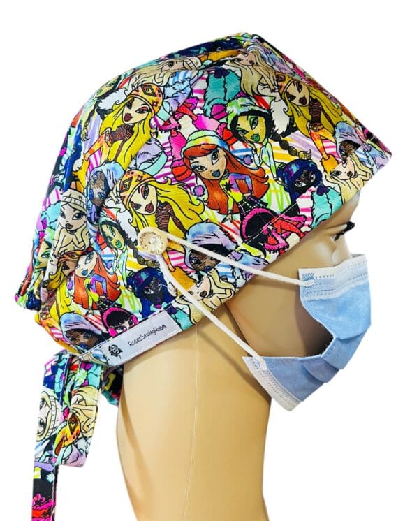 Glamorous Brats Dolls Scrub Cap FABRIC TIE - Image 6