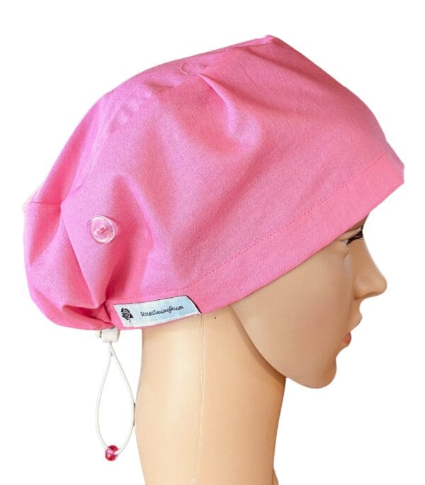 Plain Candy Pink Scrub Cap