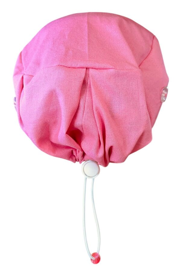 Plain Candy Pink Scrub Cap - Image 4