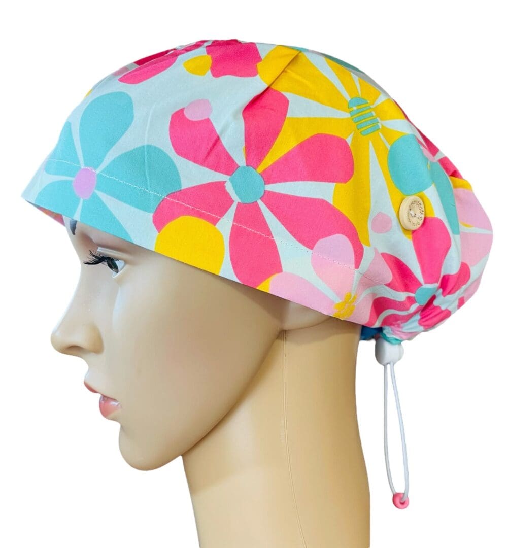 Flower Power Scrub Cap - Image 3