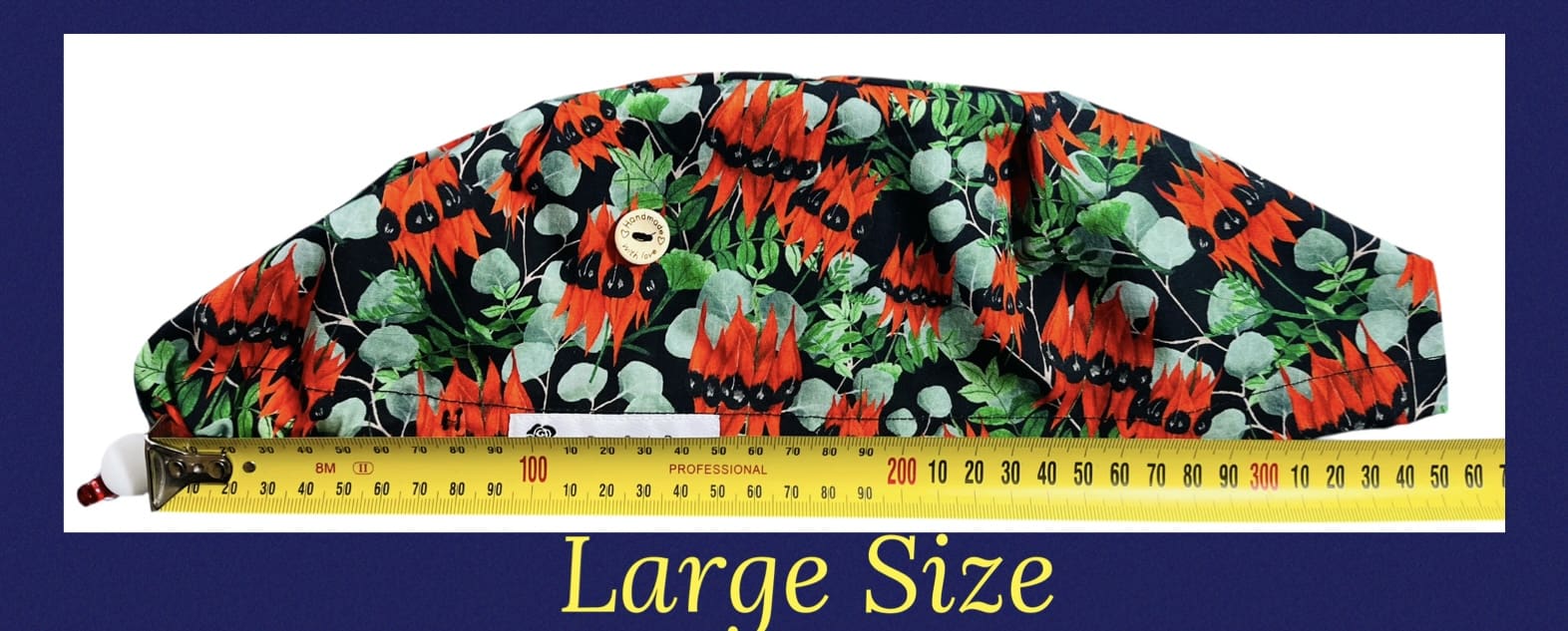 Red Desert Pea Scrub Cap - Image 8