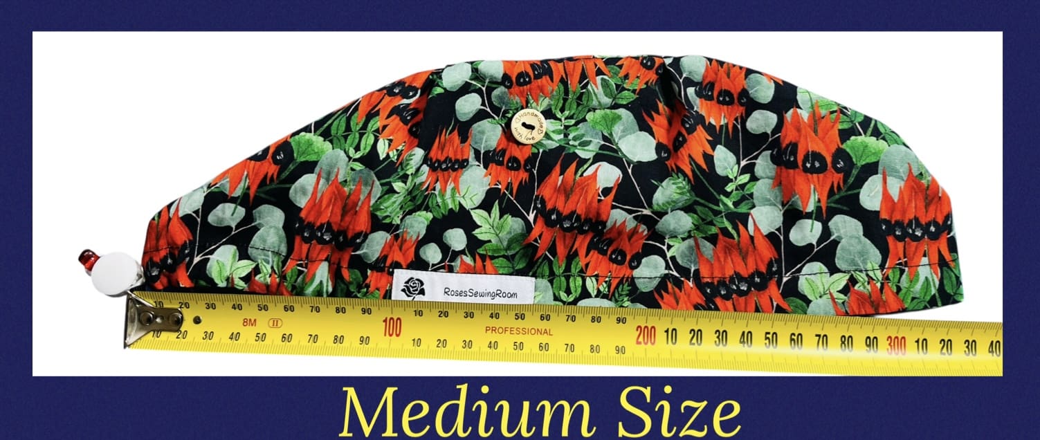 Red Desert Pea Scrub Cap - Image 7
