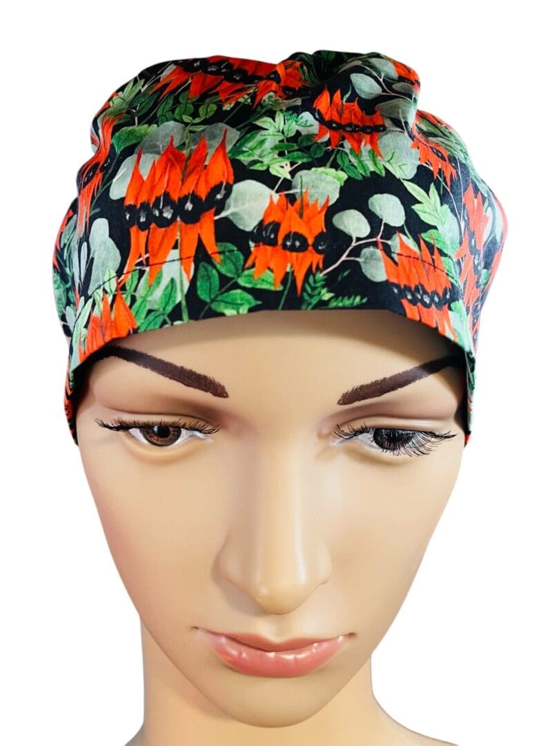 Red Desert Pea Scrub Cap - Image 2