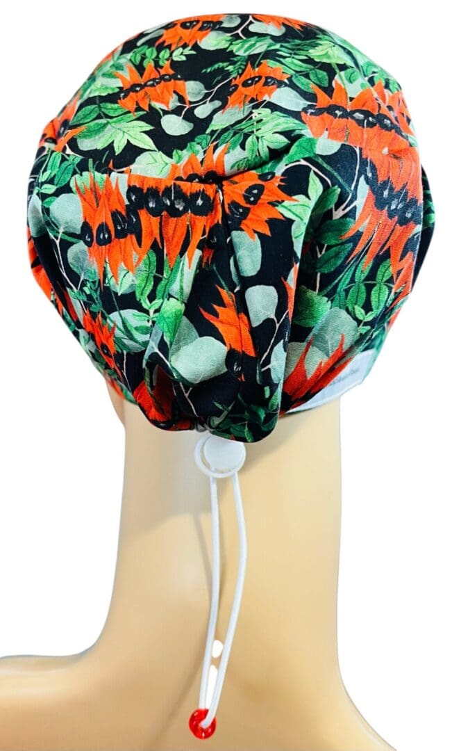 Red Desert Pea Scrub Cap - Image 4