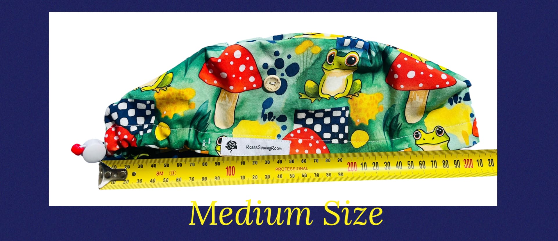 Frog & Mushroom Scrub Cap - Image 7