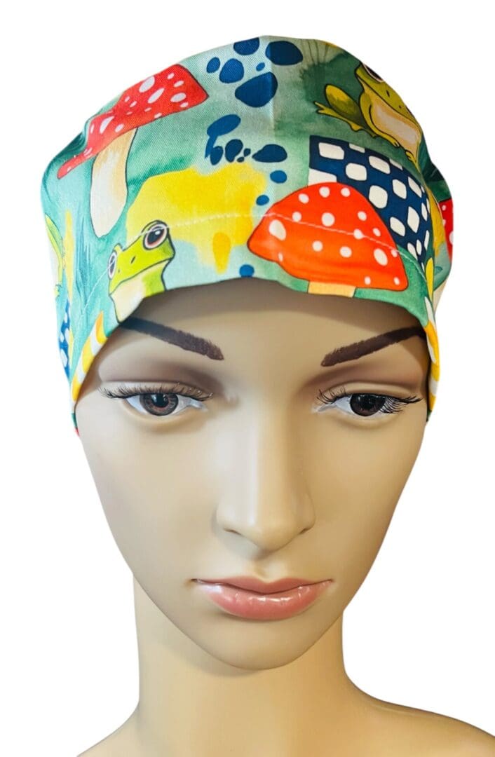 Frog & Mushroom Scrub Cap - Image 2