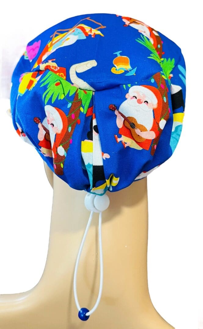 Jolly Santa Christmas Scrub Cap - Image 4