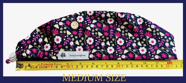 Enchanted Garden Navy Scrub Cap. - Image 7