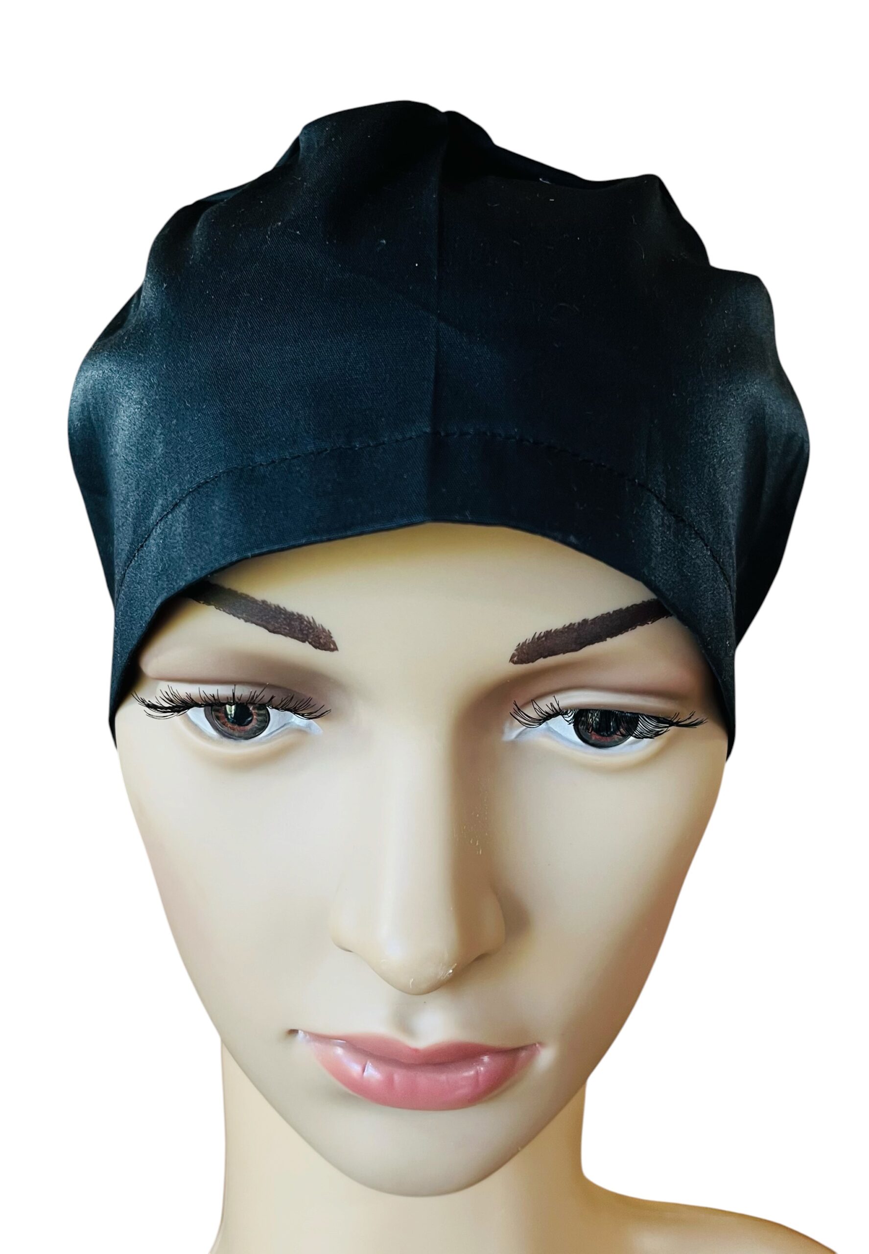 Plain Black Scrub Cap - Image 2