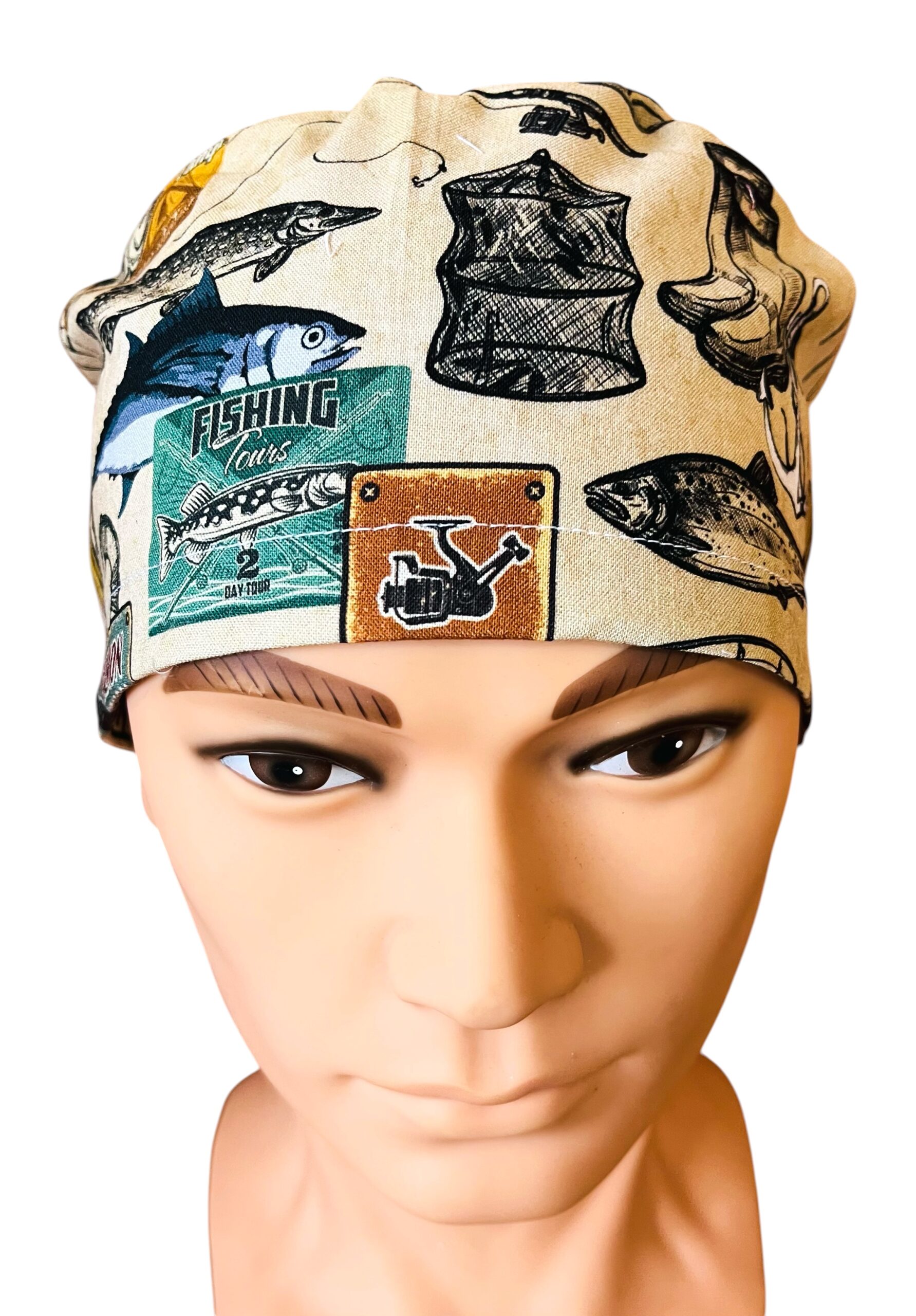 Gone Fishing Scrub Cap - Image 2